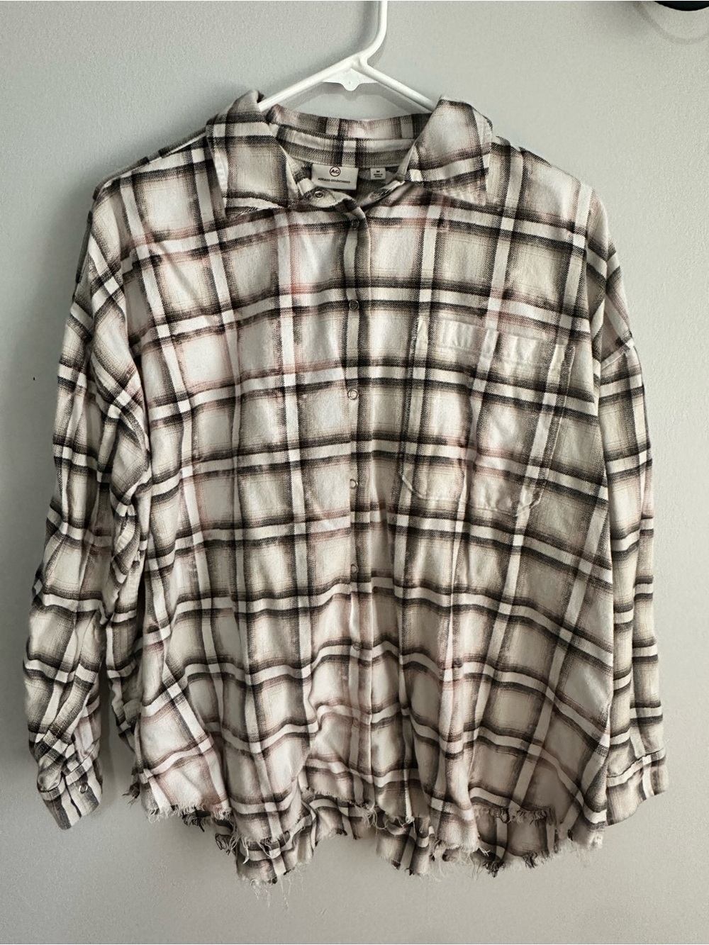Ag Adriano Goldschmied Oversized Plaid